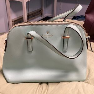 Kate Spade light blue bag with crossbody strap